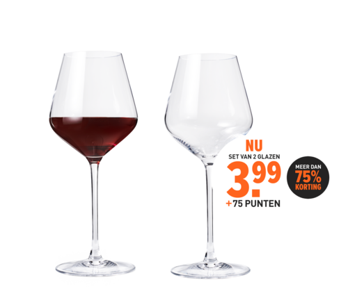 Chef & Sommelier Rode wijnglazen (47 cl) ) - set van 2