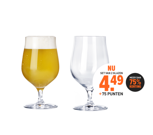Chef & Sommelier Bierglazen (37 CL) - Set van 2