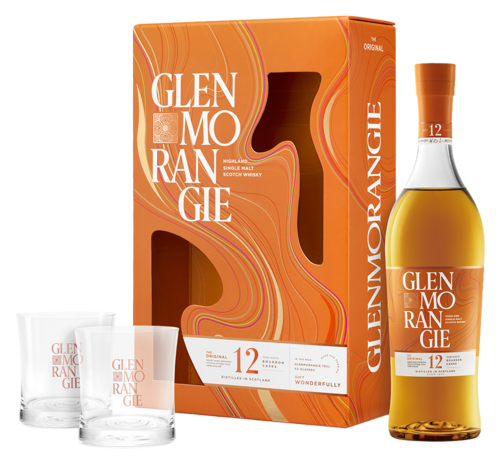 Glenmorangie The Original 12YO + 2 glazen Geschenkverpakking