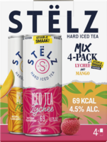 ST&Euml;LZ Hard Iced Tea Mango/Lychee 4-pack