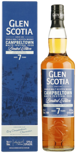 Fles Glen Scotia Campbeltown Malts Festival 2026 70 cl