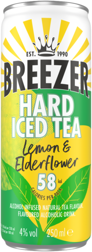 Blikje Breezer hard iced tea Lemon & Elderflower 25 cl