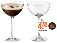 Chef & Sommelier Champagne & Cocktail coupeglazen (21 cl) - set van 2