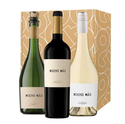 Wijnbox Mucho Más met drie flessen van 75 cl