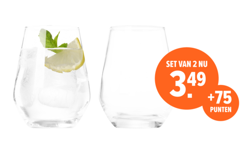 Chef & Sommelier Tumblerglazen (38 cl) - set van 2