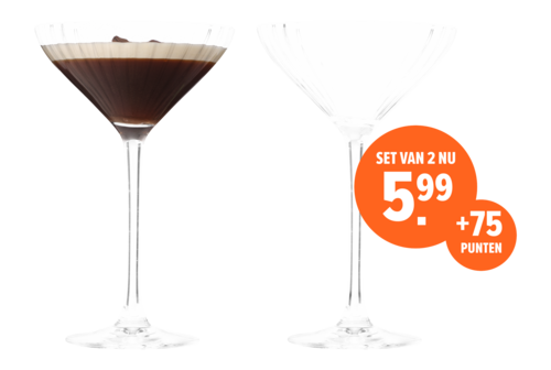 Chef & Sommelier Symetrie martiniglazen (21 cl) - set van 2