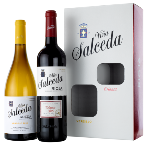 Viña Salceda Crianza & Verdejo Geschenkverpakking 2X75CL