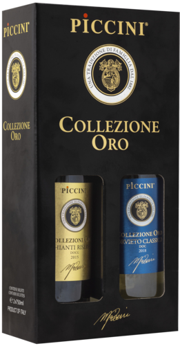 Piccini Collezione Oro Chianti Riserva & Orvieto Cadeaupakket