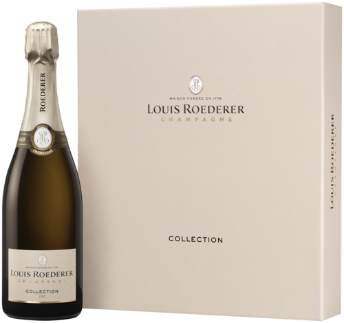 Louis Roederer Collection 242 Brut Geschenkverpakking met 2 Flutes 75CL