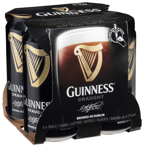 Guinness Pression Blik 4X33CL 05000213004807