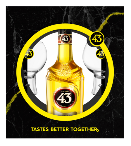 Licor 43 met 2 glazen