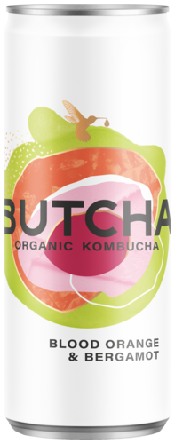 Butcha biologische Kombucha Bloodorange Bergamot