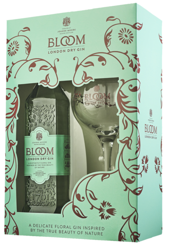 Bloom London Dry Gin Cadeaupakket met Coppa glas