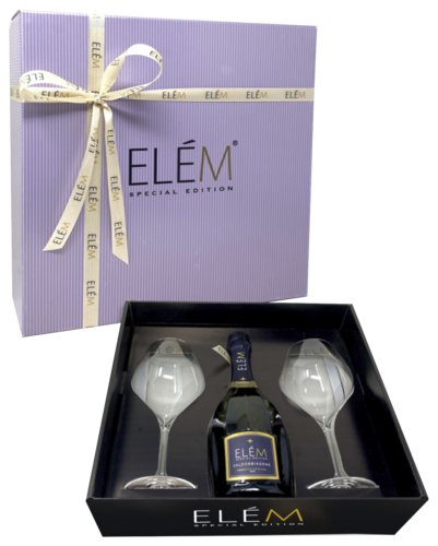 Elem Prosecco Cadeaupakket met 2 glazen