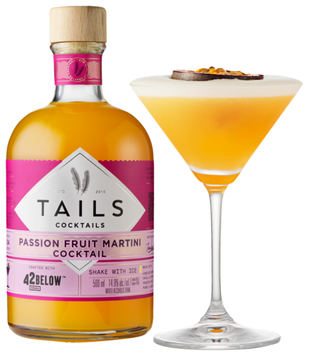 Tails cocktail Passion Fruit Martini