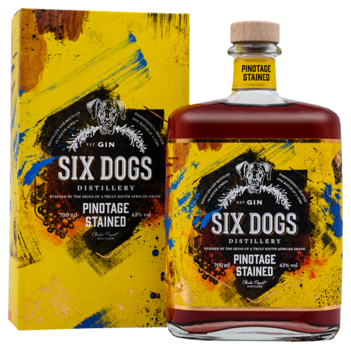 Six Dogs Gin Pinotage Stained