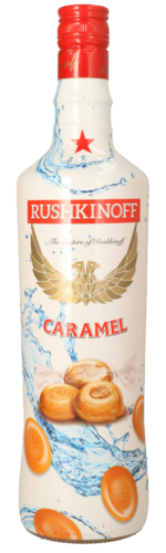 Rushkinoff Vodka & Caramel 1,0 Ltr. alc. 18 Vol.-%, Likör Mallorca