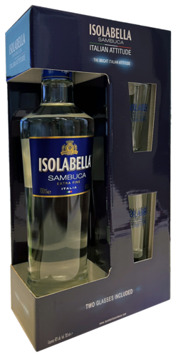 Isolabella Sambuca Cadeaupakket met 2 glazen