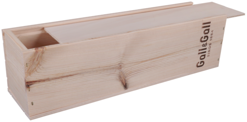 Houten cadeaukist 1 fles